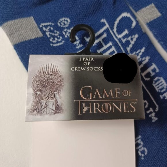 GOT Game Of Thrones Crew Socks NEW Size Mens 6-12 Novelty -1 Pair -TV Show - Picture 4 of 9